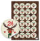 Zahlenaufkleber Adventskalender, 24 Stück: Zahlen Kalender 1 bis 24, Sticker Rentier, Aufkleber Weihnachten, Zahlenaufkleber Kinder, Adventskalenderzahlen zum Aufkleben, Etiketten Ziffern Rund, Ø 4 cm