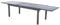 Hespéride - Table de Jardin Extensible Piazza Gris Graphite - 12 Places - Aluminium Antirouille Verre trempé - Meuble d'Extérieur Rallonge Coulissante