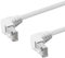 BestPlug 0,5m DSL Internet Netzwerk Kabel, RJ45-Stecker 90° abgewinkelt auf RJ45-Stecker 90° abgewinkelt, CAT.5e, F-UTP, Weiß