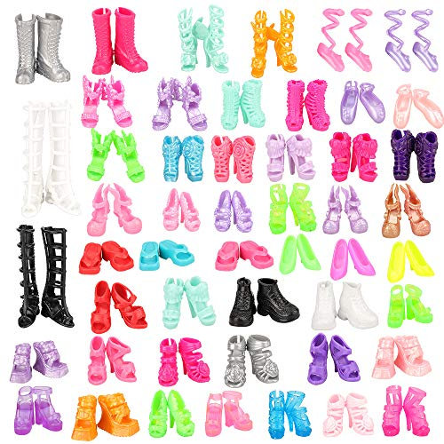Miunana 50 Shoes High Heels Boots Accessories For 11.5 Inch Dolls