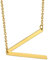 GOLDCHIC JEWELRY Women's Gold Letter V Necklace, Initial Customize Alphabet Large Statment Jewellery