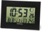 Maul Digitale Wanduhr MAULflow | Uhr mit Temperatur-, Zeit-, und Datumsanzeige | ideal als Wecker und Kalender | Wecker digital mit Snooze-Funktion | große Zahlen zur Übersicht | Schwarz, 23 x 16 cm