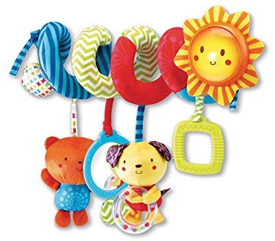 VTech - Spirale Musicale des P'tits Copains, Jouet pour Poussette et Siège Auto - Version FR