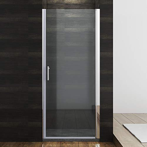 SONNI Duschkabine 80 x 185 cm Nischentür dusche NANO Glas Duschtür Pendeltür Duschabtrennung.