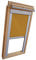 Verdunkelungsrollo Rollo für VELUX Dachfenster TYP GGL/GPL - 406 oder P06 - Farbe ocker - mit Aluminium Seitenschienen - KLICK Montage