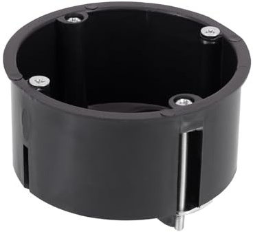 LEDKIA Abzweigdose Universell Einbau in Rigipsplatte Ø72x48 mm Schwarz