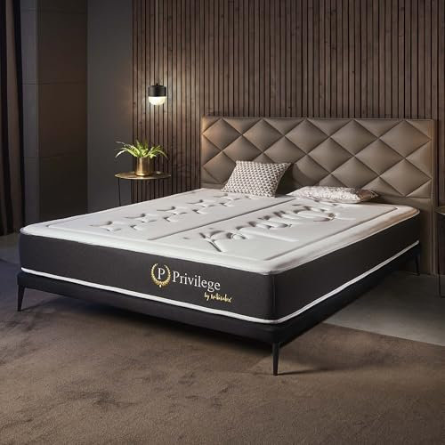 Naturalex - Privilege - Matratze 140x200 cm - Kaltschaummatratze 140x200 H3 - Matratze 140x200 24 cm Hoch - Öko-tex Zertifiziert - Latex Blue 7 Zonen