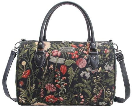 Signare Tapisserie Reisetasche Damen, Sporttasche Damen, Weekender Damen, Reisetasche groß mit Garten Designs (Garden Flower)