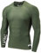 LAFROI - Maglia Protettiva Rash Guard da Uomo, a Maniche Lunghe, con UPF 50+, a Compressione, CLYYB, Asym Olive,L
