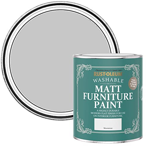 Rust-Oleum Off White Furniture & Skirting Board Paint in Matt Finish - Moonstone 750ml