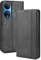 MOJIA Coque pour Honor X7, Étui en Cuir, PU Housse Pochette Antichoc et Anti-Rayures Fonction Stand Rabat de Portefeuille Etui Coque. Noir