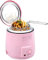 XUETAO Freidora eléctrica de 0,9 l para el hogar con Control de Temperatura, Cesta de Aceite extraíble, depósito de Aceite Antiadherente, fácil de Limpiar, 600 W, Color Rosa