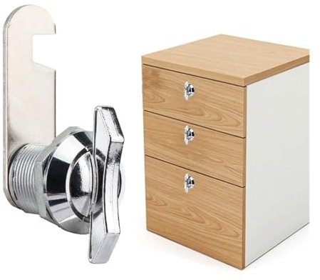 Cerradura sin Llave para Perilla Oscilante de Leva de Aleación de Zinc Universal, Cerradura de Leva Giratoria para Buzón, Vitrina, Caja de Herramientas, Cajón