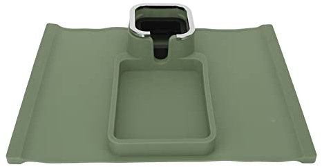Fdit Portavasos para Sofá, Bandeja de Reposabrazos de Sofá de Silicona Multifunción Posavasos Mesa de Brazo de Sofá con Base Antideslizante Bandeja de Reposabrazos de Sofá Sofá Bebida Caddy(4#)