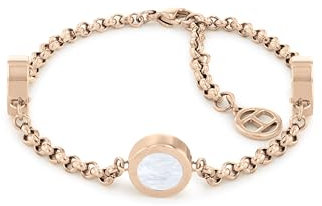 Tommy Hilfiger Jewelry Gliederarmband für Damen in Nelkengold mit Charms - 2780660