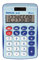 MAUL Taschenrechner MJ 450 | Taschenrechner klein mit 8 Stellen Display | Standardfunktionen für Büro, Zuhause, Schule | Solar Taschenrechner mit Batterienutzung bei Dunkelheit | Blau