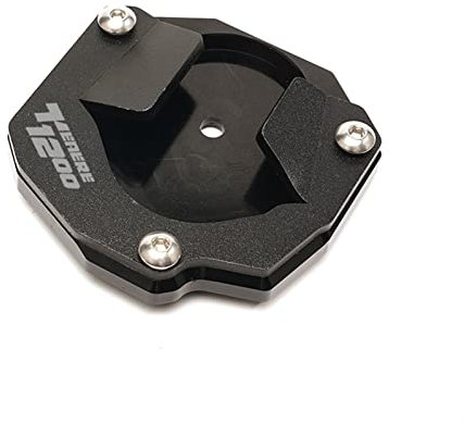 Für Yamaha SUPER TENERE XT 1200 ZE XT1200ZE 2014-2020 Motorrad Ständer Seitenständer Ständer Erweiterung Vergrößerungspad Schuh FüR MotorradstäNder (Farbe : TENERE1200 Black)