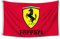 AMAKKFY Ferrari Racing Flag - Tapiz de pared para garaje, dormitorio, cueva de hombre, decoración universitaria