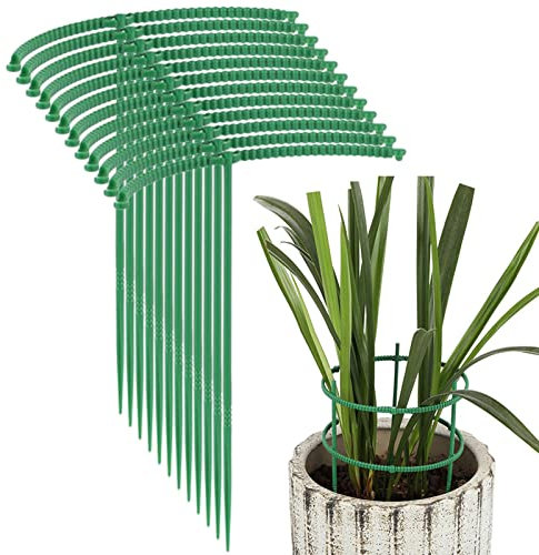 Keloc Pfingstrosenkäfig,Spleißbare Pfingstrosenkäfige und -stützen - Grow Through Plant Support, Plant Br Flower Support Rings, Peony Support for Amaryllis Orchid Lily Indoor Plants