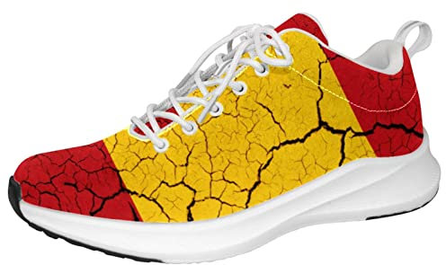 Bandera de España con emblema zapatillas personalizadas ligeras para caminar zapatillas deportivas casuales, Multi color, 5