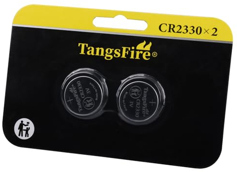 CR2330 Coin Battery Pack of 2 Lithium 3V Button Cell Ideal For Watches Calculators Cameras Computer Memory Backup Power Car keys Digital Cameras Toys and Remote Control