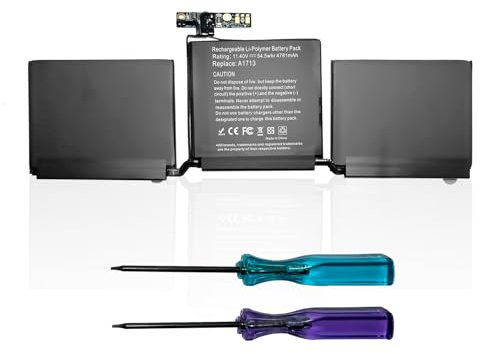 szyuya A1713 A1708 A2171 Laptop-Akku für MacBook Pro 13 Ende 2016 Mitte 2017 Mitte 2019 2020 Series (11.4V 54.5Wh)