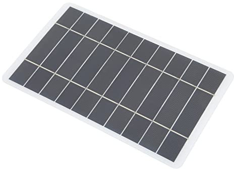Caricabatterie Solare, Mini Pannello Solare 8W 5V Caricabatterie Portatile per Pannelli Solari Pannello di Ricarica Solare per Telefoni Cellulari, Batterie, Caricabatterie per