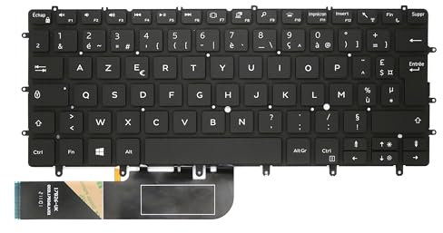 Clavier FRANÇAIS AZERTY pour Dell XPS 13 7390/9305 / 9370/9380 + rétro-éclairage