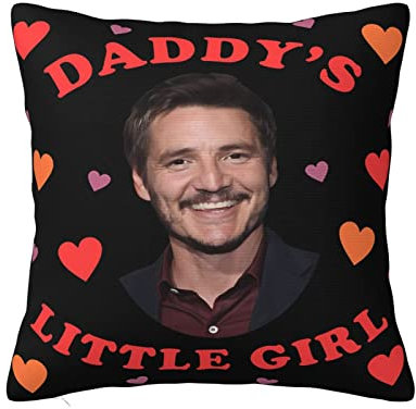 Pedro Movie Pascal quadratisches Kissen für Sofa, Schlafzimmer, dekorative Kissenbezüge