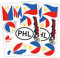 Finest Folia 2er Set DIN A4 Länderaufkleber Fahne Aufkleber Länderfahne Flagge für Auto Motorrad Sticker Länderflagge selbstklebend wetterfest R217 (44 Philippinen)