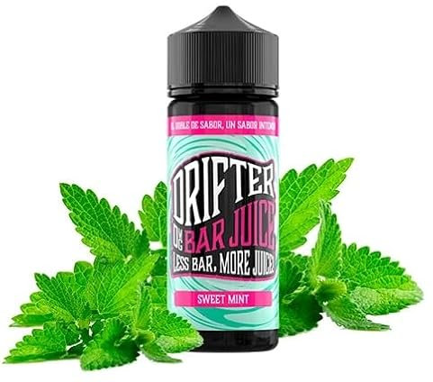 SWEET MINT 100ml Juice Sauz Drifter Bar - E-liquid sabor a frescura pura de la menta - Eliquido para cigarrillos electrónicos Vaper Pod Mod Ecig - Sin Tabaco Sin Nicotina