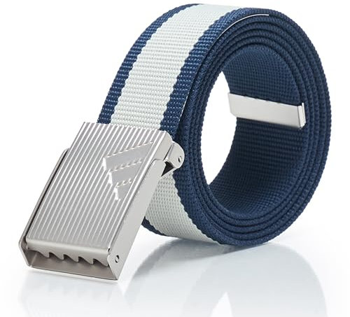 adidas Damen Stripe Web Belt Gürtel, Collegiate Navy/Wonder Silver, Einheitsgröße
