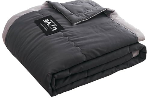 Generisch Sommerdecke,Kühldecke Bett,Cooling Blanket,Sommer-Einzel-Kühl-Gewichtsdecke für Personen die im Schlaf Schwitzen,140 * 200cm (Schwarz)