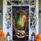 Halloween Deko Banner - Türdeko Happy Halloween, Kürbis Tür Banner, Der Magische Spiegel Extra Große Photo Booth Hintergrund für Party Dekoration