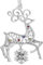 Laraine Christmas Tree Ornaments – 2024 Decorative Hanging Pendant of Car Charm Holiday Keepsake Gift Home Decor (Caribou (2024))