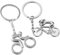 SLAXJNE Pack De 2 Porte-Clés De Vélo, Mini Porte-Clés, Porte-Clés En Métal, Porte-Clés Créatifs, Pendentif De Sac À Dos De Vélo, Porte-Clés Personnalisés