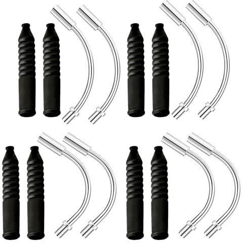 8 Set Tubo Flessibile per Freno a V, Freno Bici Noodle, Bike Curva Tubo Copertura per Frenata Fluida ed Efficiente