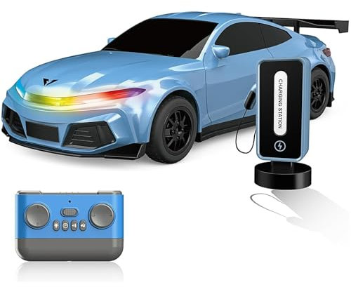 OBEST 1:16 Nuovo Energia Sport Auto radiocomandata, Alta velocità RC Auto Hobby Giocattoli, con colonna di carica e funzione di parcheggio automatico, regali di Natale e Capodanno per i bambini