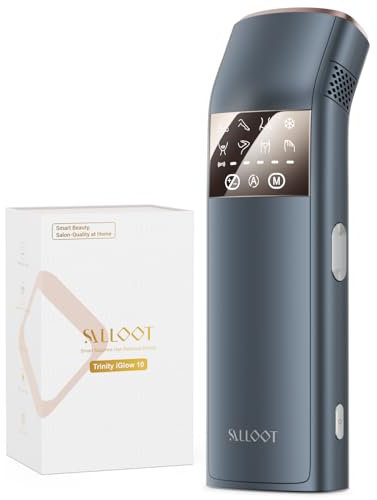 TRIPLE-Pulse IPL Laser Haarentfernung, Komfort 2.8 °C Saphir Eiskühlung Haarentfernungsgerät für Frauen und Männer, Effektive, Permanente, Alternative zur Salon-Haarentfernung zu Hause (Marineblau)