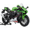 Risopen 1:12 moto giocattolo compatibile per Kawasaki Ninja ZX-10R metallo pressofuso con modello di moto in plastica non richiede assemblaggio, mini moto pronta per adulti (verde)