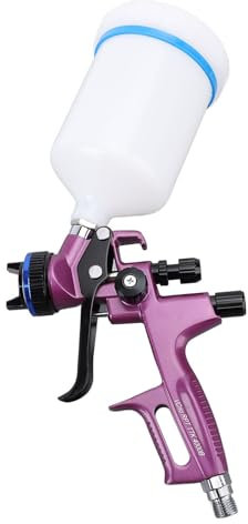 Kit di Pistola a Spruzzo HVLP con Spruzzatore di Vernice Professionale 600 Ml 1,3 Ml 4000b per Mobili per la Parete