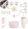 for Stanley Cup Accessories, Stanley Cup, 9 Pcs Stanleys Accessories Silicone Set, Silicone Boot for 40Oz & 30Oz Cups，Suitable for Travel and Gift-Giving (Quartz Rose)