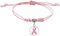 MOVAWAKY Bracelet Ruban Rose, Lutte Contre Le Cancer Ruban Rose Bijou Espoir Cancer du Sein Bracelet Octobre DéCoration Octobre Accessoire Élégant pour Femme