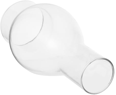 Paralume Lampada Olio in Vetro, Ricambio Trasparente Antivento | Vetro per Paralume, Foro Superiore 3, 7cm e Inferiore 5, 4cm, per Hotel e Negozio