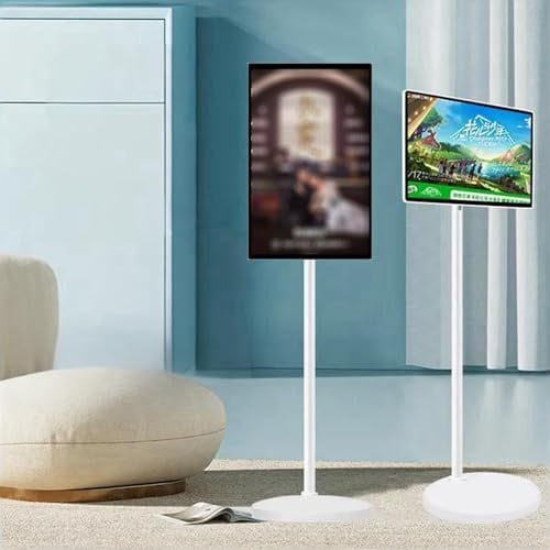 Téléviseur Intelligent Portable De 27 Pouces | Moniteur Tactile 1080p, Intégrant Télévision,Tableau Blanc Numérique Miroir De Fitness;Convient À Une Utilisation Domestique Commerciale. 4+64GB