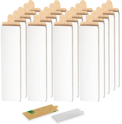 20 Stück Magnete Flach Selbstklebend,30x10x1mm,Neodym Klebemagnete | Powermagnete zum Kleben, Rechteckige Stark Magnetplättchen, für Whiteboard, Kühlschrank, Fotos & Basteln