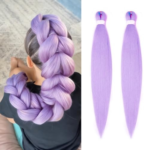 OPVYAEU 2 Pezzi 26 Pollici Extension Treccia Viola – Treccia Viola Rumi Bambina, Extension Per Treccine Africane Capelli Sintetici per Braids