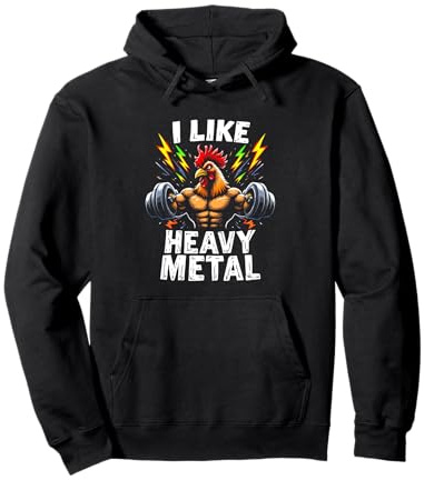 I LIKE HEAVY METAL Funny Workout Pullover Hoodie