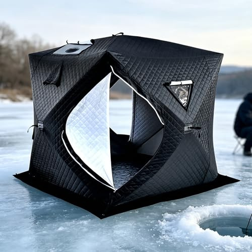 Tente de sauna d'extérieur pop-up pour 3 à 5 personnes, isolation thermique, spa portable avec cric de poêle, abri de détente dans le jardin (poêle non inclus)
