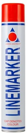 Aerosol Solutions Line Marker, Grass and Road Spray Paint, Red, 750 ml (Pack of 1)